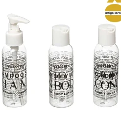 Conjunto de 3 frascos para viagem