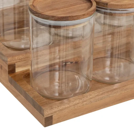 Conjunto de 9 frascos para especiarias com suporte HARMONY