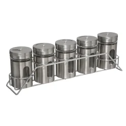 Conjunto de 5 frascos para especiarias