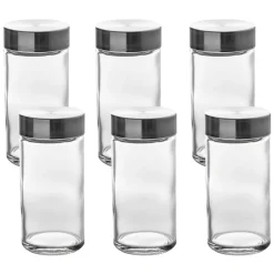 Conjunto de 6 frascos para especiarias
