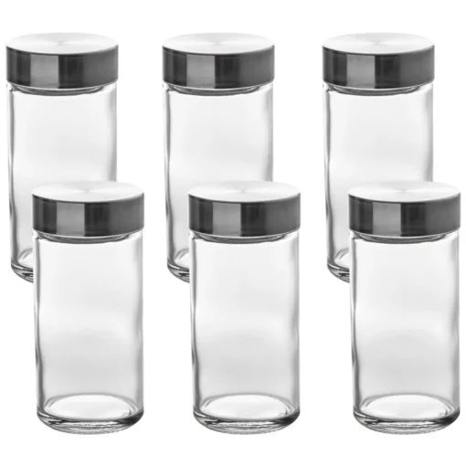 Conjunto de 6 frascos para especiarias