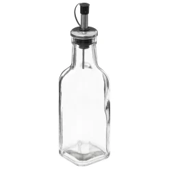 Conjunto de 4 galheteiros em vidro com suporte