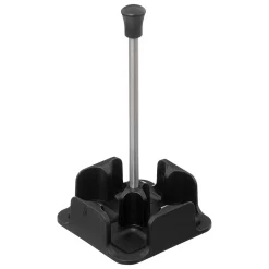 Conjunto de 4 galheteiros em vidro com suporte