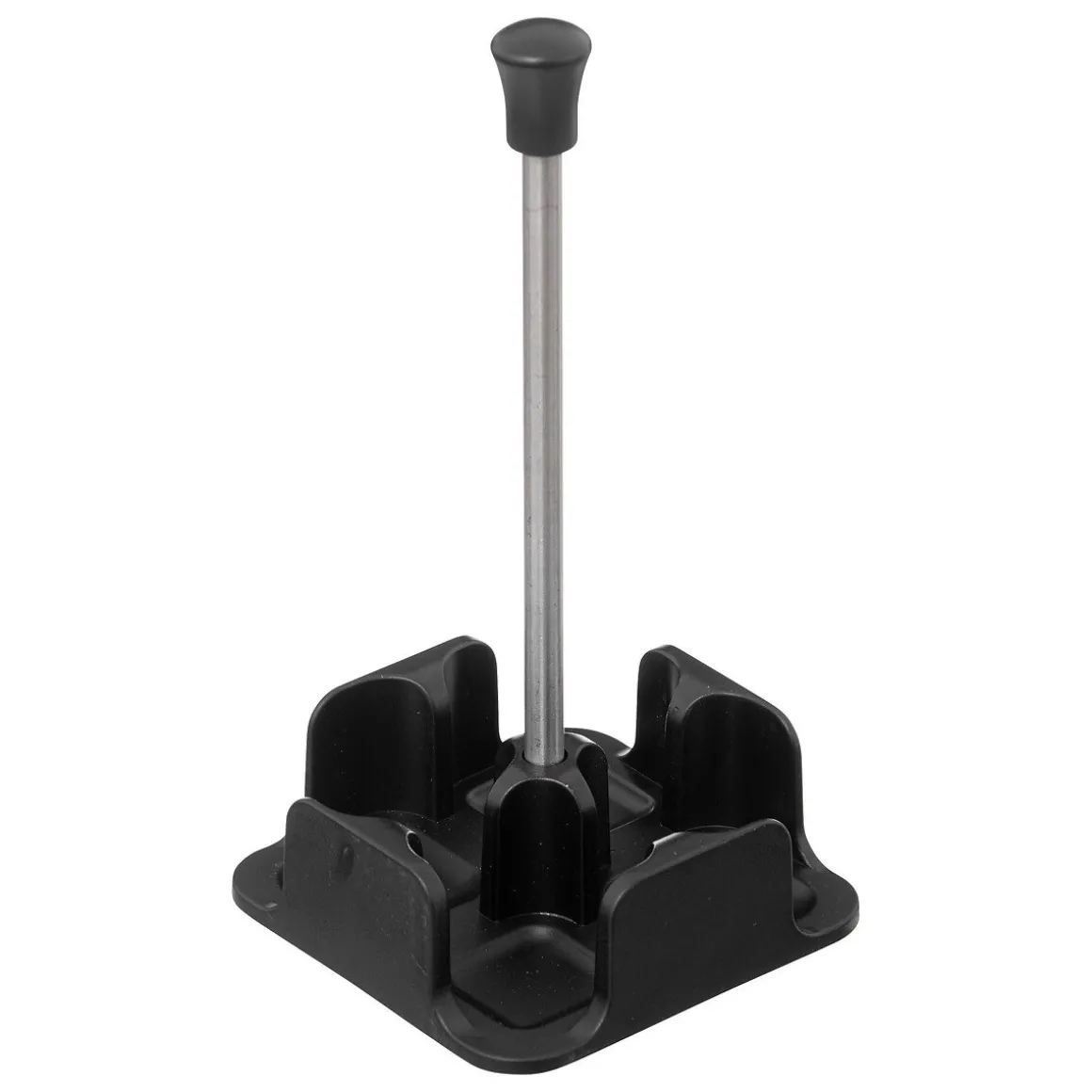 Conjunto de 4 galheteiros em vidro com suporte