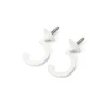 Conjunto de 2 ganchos brancos