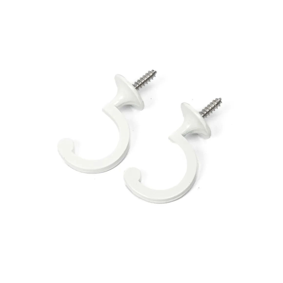 Conjunto de 2 ganchos brancos