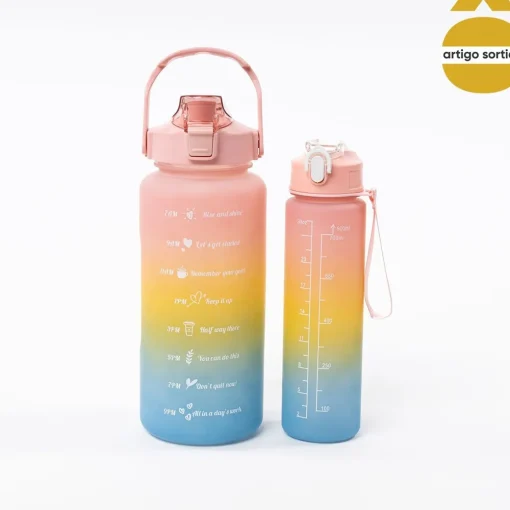 Conjunto de 2 garrafas 0,9/2l