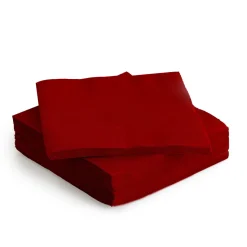 Conjunto de 30 guardanapos vermelho 38x38cm