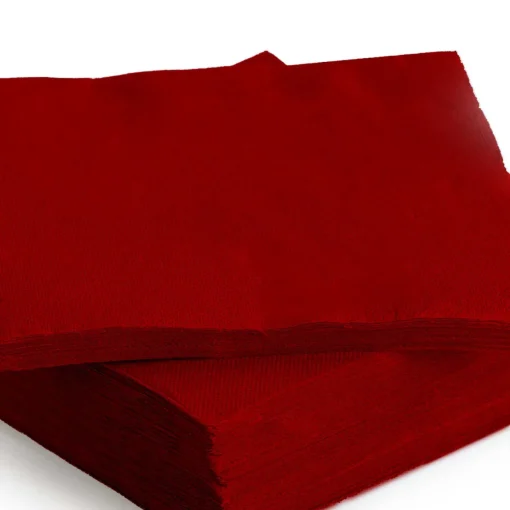 Conjunto de 30 guardanapos vermelho 38x38cm