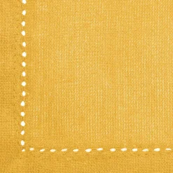 Conjunto de 4 guardanapos CHAMBRAY ocre em algodão
