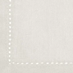 Conjunto de 4 guardanapos CHAMBRAY branco em algodão
