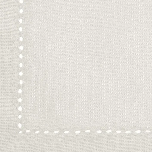 Conjunto de 4 guardanapos CHAMBRAY branco em algodão