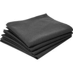 Conjunto de 4 guardanapos cinza escuro