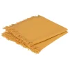 Conjunto de 2 guardanapos MAHA amarelo em algodão