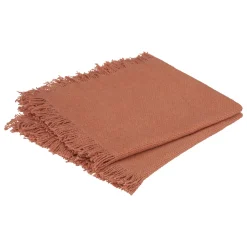 Conjunto de 2 guardanapos MAHA terracota em algodão