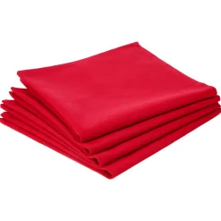 Conjunto de 4 guardanapos vermelhos