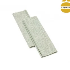 Conjunto de 2 individuais de mesa CARAVANE verde em algodão