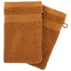 Conjunto de 2 luvas de banho PRAIA castanho