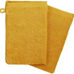 Conjunto de 2 luvas de banho PRAIA amarela