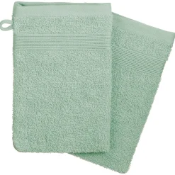Conjunto de 2 luvas de banho PRAIA verde claro