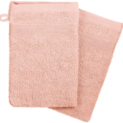 Conjunto de 2 luvas de banho PRAIA rosa claro