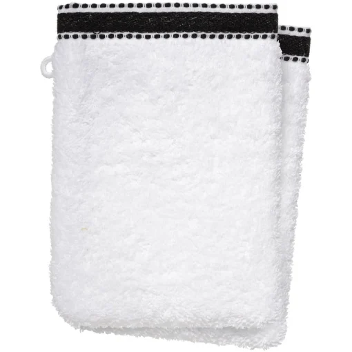 Conjunto de 2 luvas de banho JOIA branco