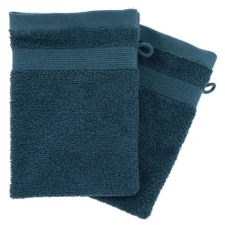 Conjunto de 2 luvas de banho PRAIA azul
