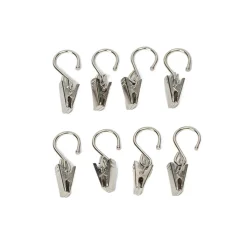 Conjunto de 8 molas prateadas para argolas