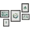 Conjunto de 5 molduras TROPICAL HOME pretas