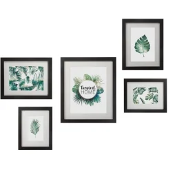 Conjunto de 5 molduras TROPICAL HOME pretas