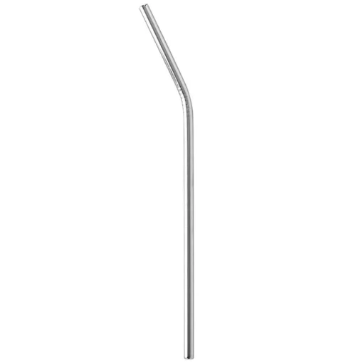Conjunto de 6 palhinhas com escovilhão em aço inox