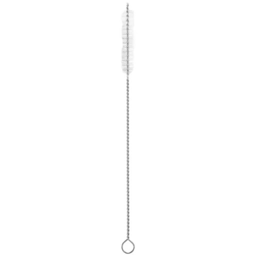 Conjunto de 6 palhinhas com escovilhão em aço inox