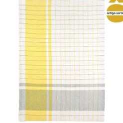 Conjunto de 4 panos de cozinha multicheck 40x60cm