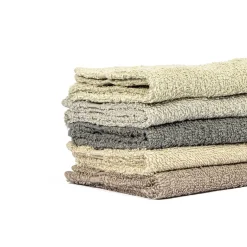 Conjunto de 5 panos de cozinha bege e cinza