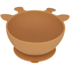 Conjunto de 4 peças de refeição ocre girafa em silicone