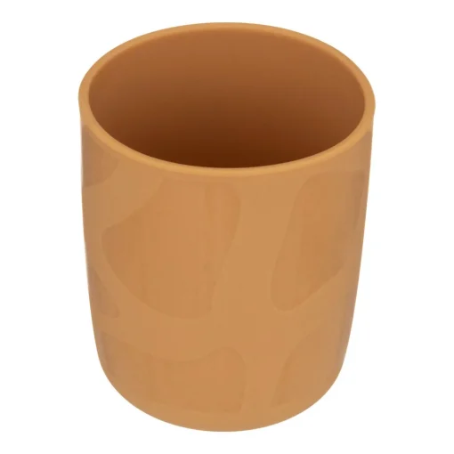 Conjunto de 4 peças de refeição ocre girafa em silicone