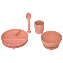 Conjunto de 4 peças de refeição terracota em silicone