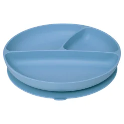 Conjunto De 4 Peças De Refeição Azul Em Silicone