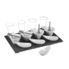 Conjunto de 17 peças para aperitivos