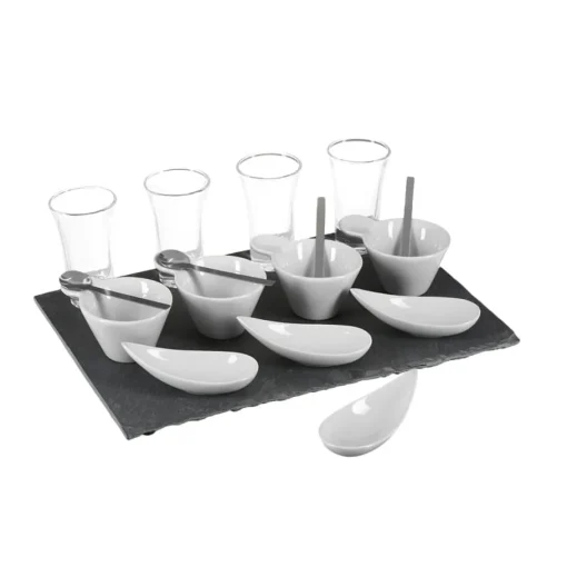 Conjunto de 17 peças para aperitivos