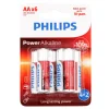 Conjunto de 6 pilhas alcalina Philips power LIFE lr06