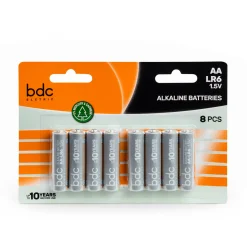 Conjunto de 8 pilhas alcalina bdc aa lr06