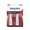 Conjunto de 2 pilhas alcalina Philips power LIFE lr20