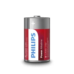 Conjunto de 2 pilhas alcalina Philips power LIFE lr20