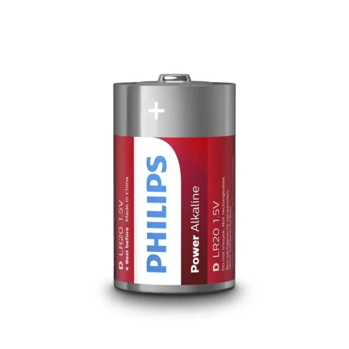 Conjunto de 2 pilhas alcalina Philips power LIFE lr20