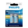 Conjunto de 6 pilhas Philips ultra