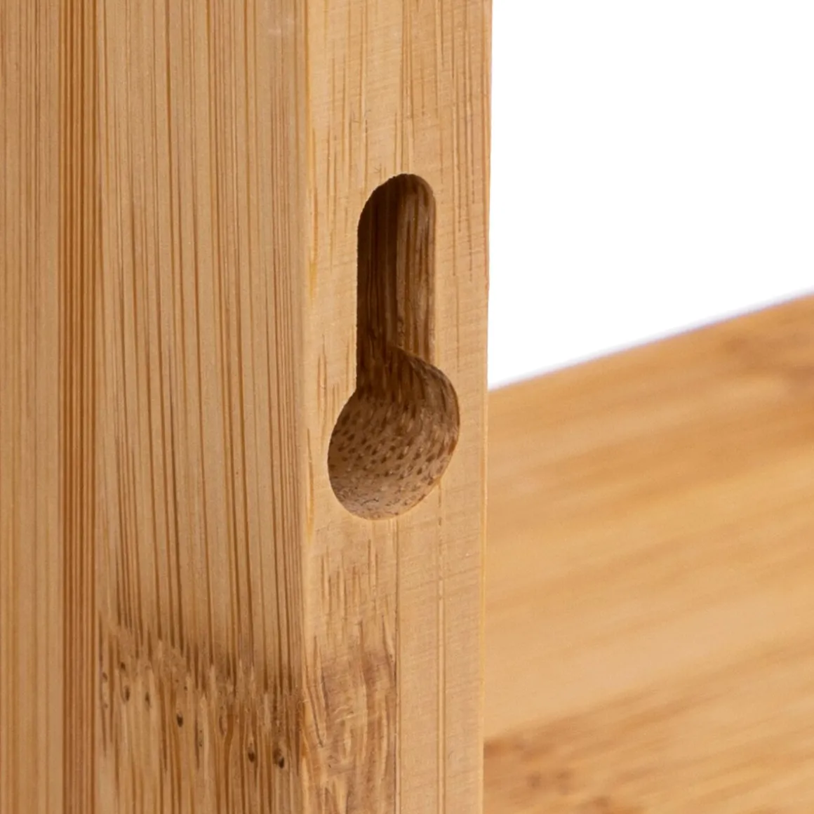 Conjunto de 3 prateleiras kit em bambu