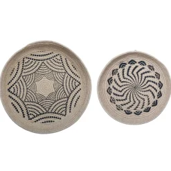 Conjunto de 2 pratos decorativos