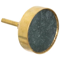 Conjunto de 2 puxadores LENA decorados em metal e pedra