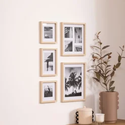 Conjunto de 5 quadros decorativos ERIN